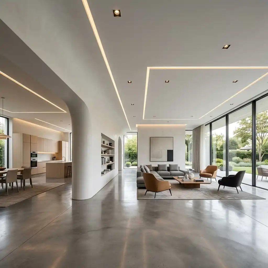 Ambiente moderno com drywall